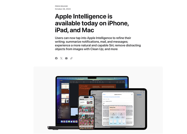 iPhone邁入AI時代，蘋果Apple Intelligence功能盤點