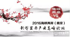 關于“2016海峽兩岸（南京）新型顯示產業高峰論壇”的通知